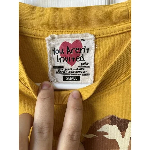 Hyde Park You Aren't Invited Double Sided Graphic T Shirt Streetwear Size Small - Picture 6 of 10